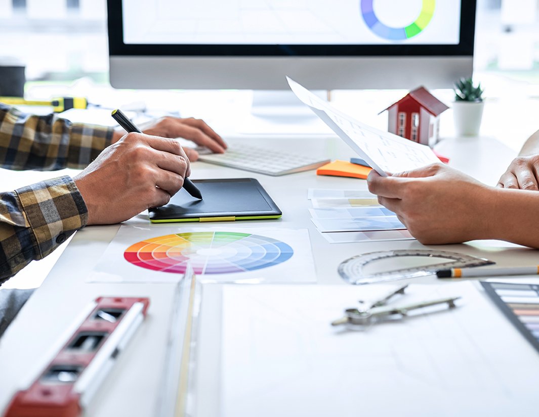 team graphic design ui ux meet concept branding logo